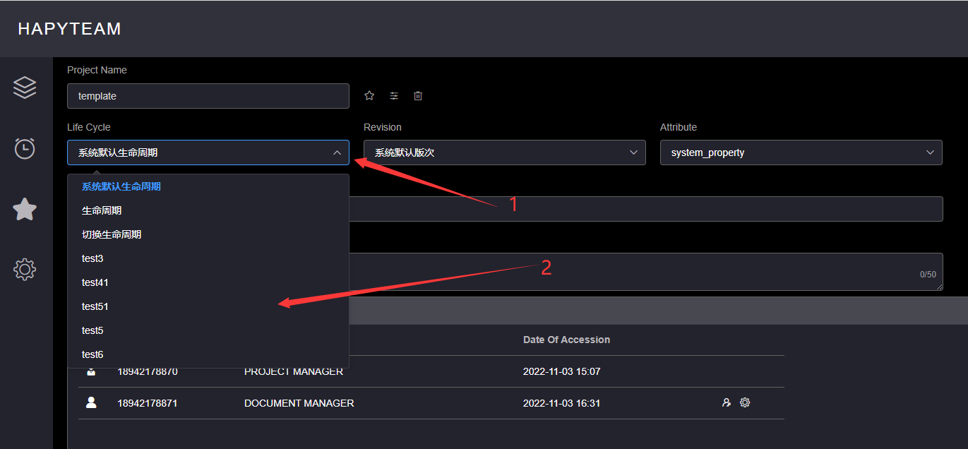 Switch project lifecycle