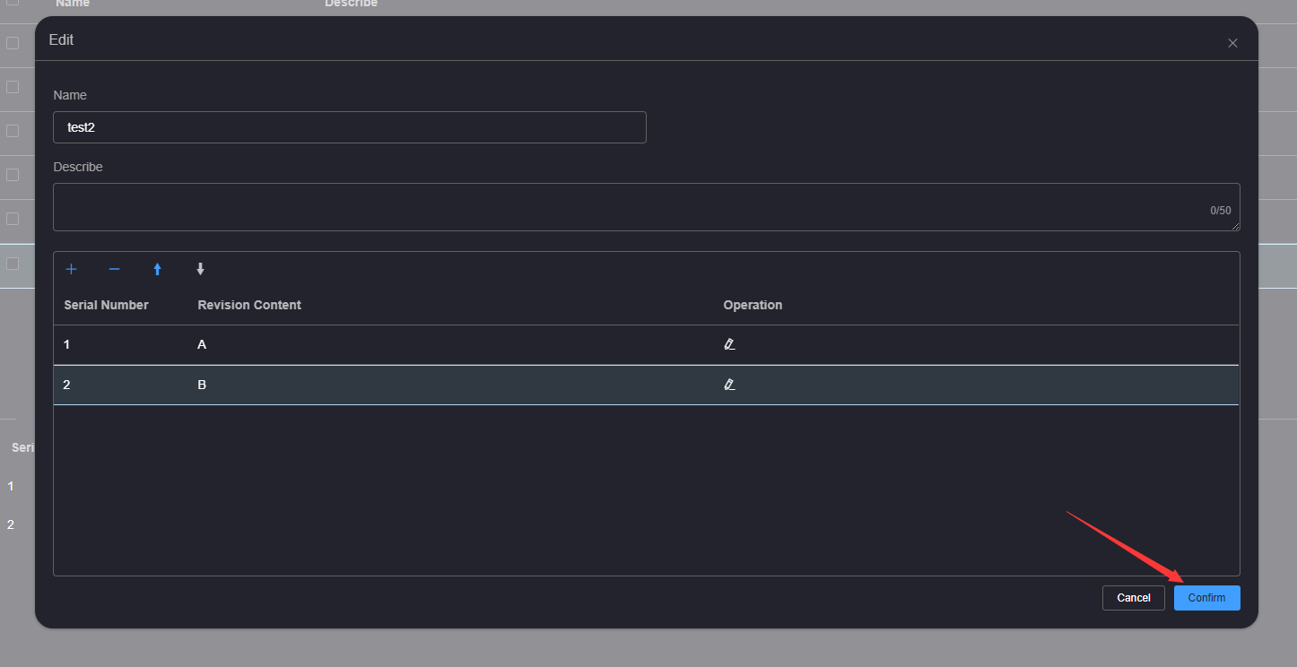 Edit Revision Template